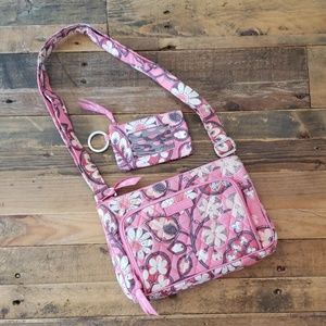Vera Bradley Blush Pink Little Hipster/ID Case